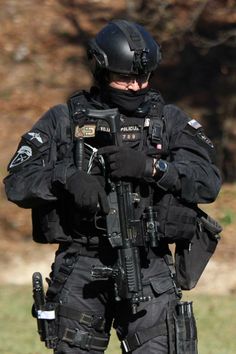 Tactical Police, Army Soldiers, Special Force, Black Kit, Special Ops