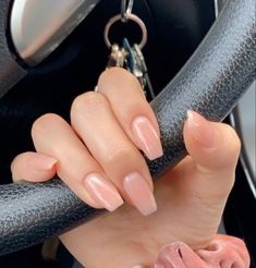 Natural Acrylic Nails, Milky Nails, Blush Nails, Soft Nails, Acrylic Nails Coffin Short, Neutral Nails, Classy Nails, Pretty Acrylic Nails