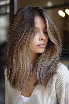 California Brunette Hair, California Brunette, Rambut Brunette, Spring Hair Color, Balayage Brunette, Hair Color And Cut