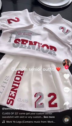 Senior Class Gear, Graduation Photoshoot Outfit Ideas High School, Senior Year First Day Outfit, Custom Senior Outfits, Senior Picture Ideas Black Women High School, High School Senior Pictures Outfits Black Women, Senior Outfit Ideas Black Women