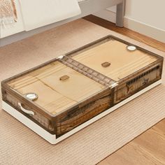 a coffee table that is on the floor