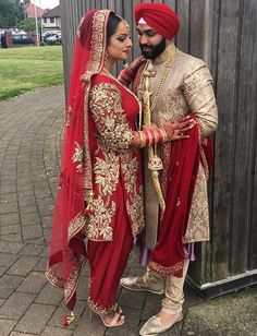 Bridal Salwar Suits Wedding Punjabi, Bridal Suits Punjabi Sikh Bride, Punjabi Bridal Suit, Sikh Wedding Dress, Wedding Suits For Bride, Punjabi Wedding Suit, Wedding Salwar Suits, Punjabi Wedding Couple