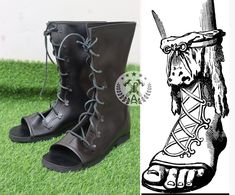 Roman Sandals Military footwear Roman Shoes Reenactment costume Halloween Gifts Roman Shoes, Roman Sandals, Costume Halloween, Halloween Gifts, Shoe Boots, Spain, Ships, France, Sandals