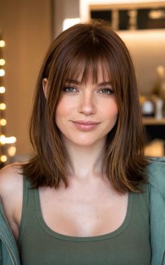 Fall in love with these 17 shoulder-length hair ideas that are perfect for any hair type. Whether you want a bold new look or a subtle change, these styles have you covered. Short Brown Hair With Bangs Straight, Below Shoulder Length Hair With Bangs, Brown Medium Length Hair With Bangs, Long Bob And Bangs, Shoulder Length Hair Dirty Blonde, Shoulder Length Hair No Bangs, Above Shoulder Length Hair Straight, Past Shoulder Length Hair, Shoulder Length Hair Bangs