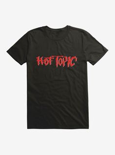 Retro Hot Topic Logo T-Shirt Hot Topic Logo, Old Hot Topic Aesthetic, 2000s Emo Clothes, Hot Topic 2000s, Hot Topic Aesthetic, Old Hot Topic Clothes, Old Hot Topic, Hot Topic Graphic Tees, Hot Topic T Shirts