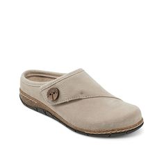 Earth-Ezra Clog Don't sacrifice style for comfort when you have the Ezra clog from Earth. This slip-on promotes sustainability with its recycled lining and outsole. Suede upper offers a luxurious appeal while memory foam cushioning cradles your feet. Comfortable Clogs With Ortholite Insole, Comfortable Clogs With Textured Footbed, Comfortable Closed Toe Clogs With Textured Footbed, Comfortable Clogs With Arch Support, Comfortable Round Toe Mules With Arch Support, Comfortable Mules With Arch Support, Round Toe, Comfortable Mules With Arch Support And Round Toe, Comfortable Slip-on Clogs With Removable Insole, Comfortable Slip-on Mules With Cushioned Footbed