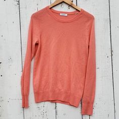 Equipment Salmon Pink Womens 100% Cashmere Knit Sweater Scoop Neck Size S New Without Tags Sweater Manufactured As Sample See Photos For Details. Pink Peach, Salmon Pink, Sweater Outfits, Knit Sweater, Knitted Sweaters, Scoop Neck, Cashmere, Sweaters For Women, Women Accessories