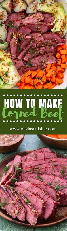 how to make corned beef with carrots and celery on the side