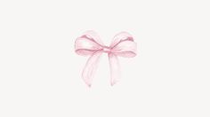 a pink bow on top of a white wall with the word love written below it