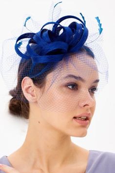 Fascinator Hat with Bow & Veil by DIVA HATS. F105/3119. Women head accessories for weddings, routs, parties, derby. Ready-to-wear hats that respond to all the latest trends in fashion. Fascinator Hats for Women are highly detailed accessories that accentuate your outfits with subtle charm and elegance. It resembles a hat but is much smaller and unpretentious. Add it to any outfit and see the difference it brings to the entire ensemble. Bow Veil, Hat With Bow, Latest Trends In Fashion, Floppy Sun Hats, Fall Hats, Classic Hats