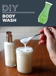 Home Made Body Wash, Body Wash Recipe, Homemade Body Wash, Power Wash, Diy Kosmetik, Homemade Remedies, Diy Body, Cleaners Homemade, Body Fitness