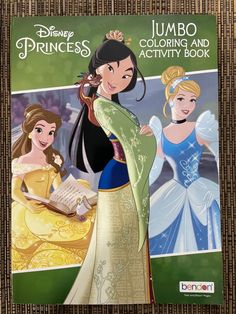 the disney princess coloring and activity book