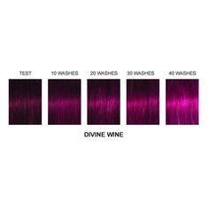 Divine Wine® Professional Semi-Permanent Gel Hair Dye - MEDIUM VIOLET-BASED RED Details: • Rich, Deeply Pigmented Vibrancy That Lasts Through 40+ Shampoos • Semi-Translucent Gel Formula for a Stained Glass-Like Application • Gel Base Aids in Color Placement Accuracy • Unique Delivery System Guarantees an Even Distribution of the Pigment, Higher Deposit and Absorption of the Dye Molecules, Resulting in Superior Color Longevity• Dye Molecules Mimic The Hair Shaft for Maximum Color Deposit • Lactic Splat Midnight Magenta, Cherry Wine Hair Color Burgundy, Manic Panic Hair Color, Magenta Hair Colors, Red Violet Hair, Manic Panic Hair, Wine Hair Color, Magenta Hair, Short Hair Up