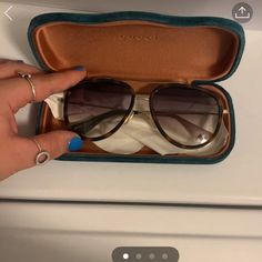 These Are Practically Brand New. Only Worn Them 3 Times. No Scratches. Aviator Style Frame Vintage Prescription Glasses, Glasses Trends, Polaroid Sunglasses, Sunglasses Gucci, Red Sunglasses, Sunglasses Style, Rimless Sunglasses, Aviator Style, Metal Sunglasses