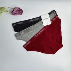 You're Getting Authentic New Calvin Klein Stretch Bikini Panties 3pc Dark Red, Grey, Charcoal Grey Made Of 95% Cotton+5% Elastane. Due To Personal Intimates, No Offers, No Returns, Or Trades, Thank You For Understanding. Thanks, Money Tree Store Victoria Secret Perfume Body Spray, Calvin Klein Thong, Calvin Klein Ck One, Victoria Secret Perfume, Money Tree, Calvin Klein Red, Calvin Klein Women, Calvin Klein Black, Body Spray