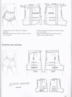 an open book with instructions on how to sew the top and bottom part of a dress