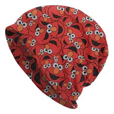 Elmo Cartoon Character All-Over Print Adult Beanie Hat Elmo Cartoon Character All-Over Print Adult Beanie Hat Bring a smile to your day with this Elmo all-over print beanie hat! Inspired by the lovable Sesame Street character, this adult-sized beanie is both playful and practical, making it a great addition to any fan’s collection. Features: Vibrant all-over Elmo print for a bold, eye-catching look. Made from soft, breathable fabric for all-day comfort. Stretchy design ensures a snug fit for most adult head sizes. Lightweight and versatile—perfect for cooler weather or as a fun accessory. This beanie is a fantastic choice for Sesame Street fans of all ages, offering a stylish way to showcase your love for Elmo. Whether you're running errands, hitting the outdoors, or lounging at home, this Elmo Cartoon, Elmo Characters, Sesame Street Characters, Cozy Hat, Smiling Face, Cozy Fits, Cooler Weather, Smile Face, Sesame Street