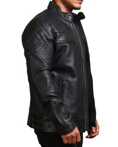 Black Classic Motorcycle Genuine Leather Jacket Embrace timeless sophistication with the AlexGear black biker jacket, an outerwear designed especially for those who seek classic styles. A must-have outerwear for all our biker enthusiasts, this black jacket is bound to become your most loved possession due to its minimalist design paired with unmatched functionality. We know how much you value durable outerwear as your companion on your journey, and for this reason, we have specially crafted this Streetwear Cafe Racer Leather Jacket With Long Sleeves, Cafe Racer Leather Jacket For Streetwear, Streetwear Cafe Racer Leather Jacket, Moto Style Leather Jacket For Biker Events, Moto Style Long Sleeve Leather Jacket For Biker Events, Cafe Racer Biker Jacket With Long Sleeves For Streetwear, Winter Biker Leather Jacket With Long Sleeves, Biker Style Leather Jacket With Long Sleeves For Winter, Winter Cafe Racer Outerwear For Motorcycling