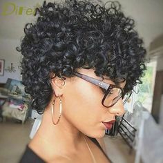 Short 3b Haircuts, Pixie Cut Curly Hair Round Face, Pixie Curly Haircut, Very Short Curly Hair, Pixie Cut Curly Hair, Short Curly Cuts, Hair And Glasses, Short Afro, Short Curly Haircuts