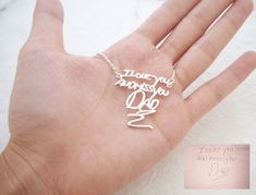 ♥ ANY ORDERS MADE AFTER DEC 4TH WILL NOT BE READY TO SHIP UNTIL AFTER CHRISTMAS!! THANK YOU!!  ♥♥♥ Do you keep your Notes or your loved ones’ Handwritten Necklace, Handwriting Signature, Handwriting Necklace Custom, The Bling Ring, Handwriting Necklace, Treasure Jewelry, Handwriting Jewelry, Signature Necklace, Fingerprint Jewelry