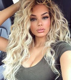 Platinum Blonde Hair Extensions, Champagne Blond, Blonde Curly Wig, Ombre Blond, Blonde Hair Extensions, Blonde Waves, Loose Waves Hair, Long Curly Wig, Frontal Hairstyles