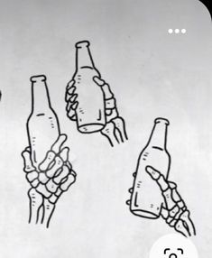 an image of hand holding beer bottles with the caption what do you think?