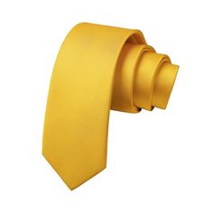 Solid 2.17'' Skinny Formal Tie - E-YELLOW