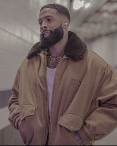 Obj Fashion Style, Obj Aesthetic, Black Male Winter Outfits, Faded Beard, Obj Outfits, Obj Fits, Idris Elba Casual Style, Odell Beckham Jr Hair, Odell Beckham Jr Haircut