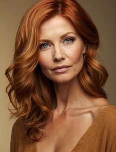 2024 Hair Color Trends For Women Over 50 Hair Color 50 Year Old Women, Red Hair Over 50, Hairstyles And Colors, Celebrities Hairstyles, Redhead Hairstyles, Red Hairstyles