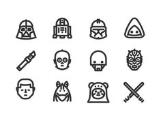 different types of halloween related icons