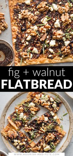 This Fig, Balsamic, and Walnut Flatbread is an elevated yet quick-to-make appetizer or light meal, with sweet, savory, creamy, and crisp elements all in one package. This makes a great starter for sharing with friends or adding to a holiday menu. Appetizers Light, Fig Flatbread, Bbq Chicken Flatbread, Sharing With Friends, Pizza Snacks, Delicious Appetizer Recipes, Thanksgiving Dishes, Recipes Appetizers And Snacks, How To Make Pizza