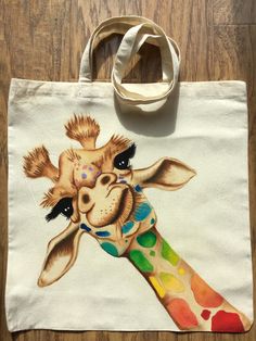 Hand Painted Bags Handbags, Painted Canvas Bags, Handpainted Tote Bags, Canvas Bag Diy, Canvas Bag Design, Sacs Tote Bags, Handpainted Bags, Painted Tote