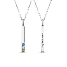 PRICES MAY VARY. ❤Design inspiration:The customize birthstone bar necklace that represents the love and bond in the family, is specially designed for family members. Simply find out the birthstone of your loved ones and add the engraving words to create something meaningful to your special someone. ❤How To Order:Click on “Customize Now” to enter the back engraving and choose the birthstone you want and select the chain's length,color.Size:Bar-3.5*30.3MM(0.13*1.19INCH), Birthstone-3MM(0.11INCH), Silver Bar Necklace Perfect As A Gift, Sterling Silver Name Necklace With Birthstone For Mother's Day, Mother’s Day Sterling Silver Birthstone Name Necklace, Mother's Day Sterling Silver Birthstone Name Necklace, Sterling Silver Birthstone Name Necklace For Mother's Day, Personalized White Gold Pendant Birthstone Necklace, Personalized Silver Bar Necklace As A Gift, Personalized Silver Bar Necklace For Gift, Sterling Silver Birthstone Necklace With Rectangular Pendant