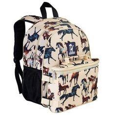 Horse Backpack, Kids School Backpack, Back To School Backpacks, Girl Backpacks School, Backpack Lunch Bag, Personalized Backpack, School Accessories, Childrens Backpacks, Horse Gifts