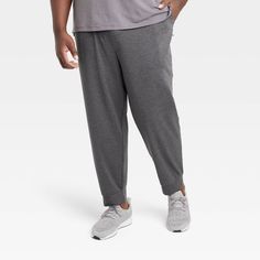 Why we're ALL IN: Solid-hued jogger pants are made with quick-dry fabric with moisture-wicking properties to offer cool comfort and help keep you dry during a range of activities. Designed in an athletic fit in a mid-rise silhouette with a full elastic waistband. Side pockets and a side zipper pocket complete the look with space for on-the-go essentials. All in Motion™: Made for every move, priced for every day. Casual 4-way Stretch Gym Pants, Casual Jogging Pants With 4-way Stretch, Casual Moisture-wicking Sweatpants With 4-way Stretch, Casual Moisture-wicking 4-way Stretch Sweatpants, Moisture-wicking Relaxed Fit Activewear Pants, Casual Breathable 4-way Stretch Joggers, Breathable 4-way Stretch Casual Joggers, Gray Moisture-wicking Joggers, Moisture-wicking Relaxed Fit Joggers