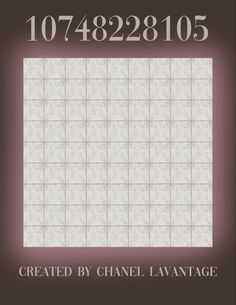 the front cover of a book with an image of a square tile pattern on it