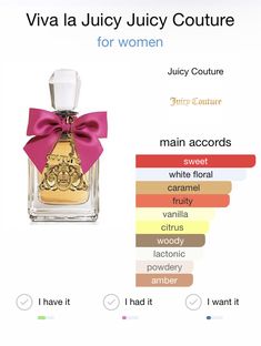 Perfume Reference, Perfume Types, Essential Oil Perfume Blends, Juicy Couture Perfume, Perfume Notes, Perfume Recipes, Diy Perfume