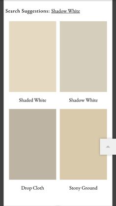 the different shades of paint that are used to create a color scheme for walls and ceilings