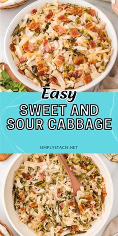 an easy sweet and sour cabbage casserole recipe