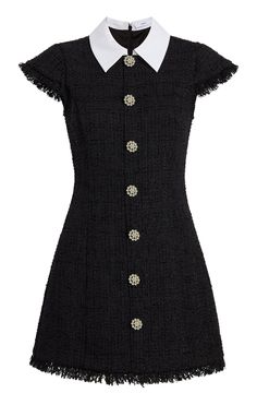 Optional title display Tweed Dress Aesthetic, Cute Work Dresses, Dressing Elegant Classy, Modern Blair Waldorf, Tweed Clothes, Blair Waldorf Dress, Stockholm Dress, Chanel Tweed Dress, Elegant Mini Dresses