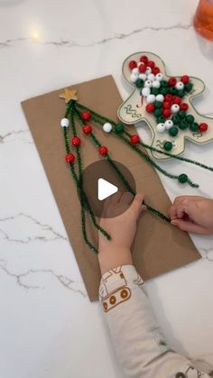 Jessie | Sensory Play•Autism Advocacy•Kids Activities on Instagram: "Festive fine motor fun and really good dance moves. 🎄💃🏽  All you have to do is poke a hole in a piece of cardboard, add in the pipe cleaners to make a tree (tape it in the back so it’s secure) then add some bead “ornaments”!   Save this simple play idea with a friend and save to try! 🥳  #finemotoractivities #kidsactivities #christmascrafts #christmasactivities #sensoryactivities #preschoolactivities #toddleractivities" Simple Kindergarten Christmas Crafts, Christmas Occupational Therapy Ideas, Christmas Occupational Therapy Kids, Christmas Fine Motor Activities, Toddler Art Activities, Christmas Ornaments Kids, Ece Activities, Sensory Play Toddlers, Christmas Activities For Toddlers