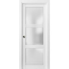 an open white door on a white background