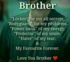 a man with a beard is holding his hand up to his face and the words brother on