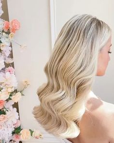 Veil Hollywood Waves, Soft Bridal Waves With Veil, Bridal Hollywood Waves Headband, Glossy Waves Wedding Hair, Glamor Waves Wedding, Bridal Waves, Glam Waves, Hollywood Waves