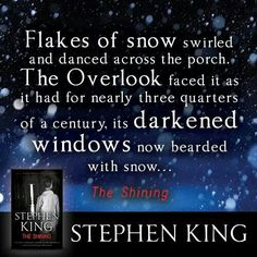 the cover for stephen king's novel, the shining snowflaker by stephen king