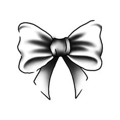 a black and white bow on a white background