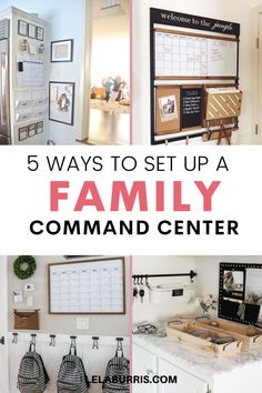 five ways to set up a family command center