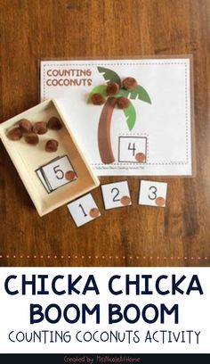 chicka chicka boom activity for counting coconuts