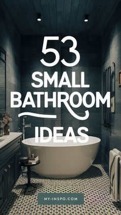 Discover 53 stunning small bathroom ideas with modern designs, creative storage solutions, and stylish decor. Perfect for maximizing tiny spaces! 🛁 #SmallBathroomGoals #HomeImprovement #BathroomIdeas