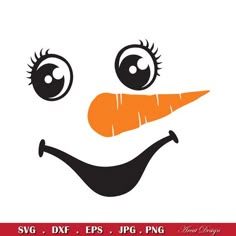 a smiling face made out of carrots with big eyes and an orange piece of carrot in the middle